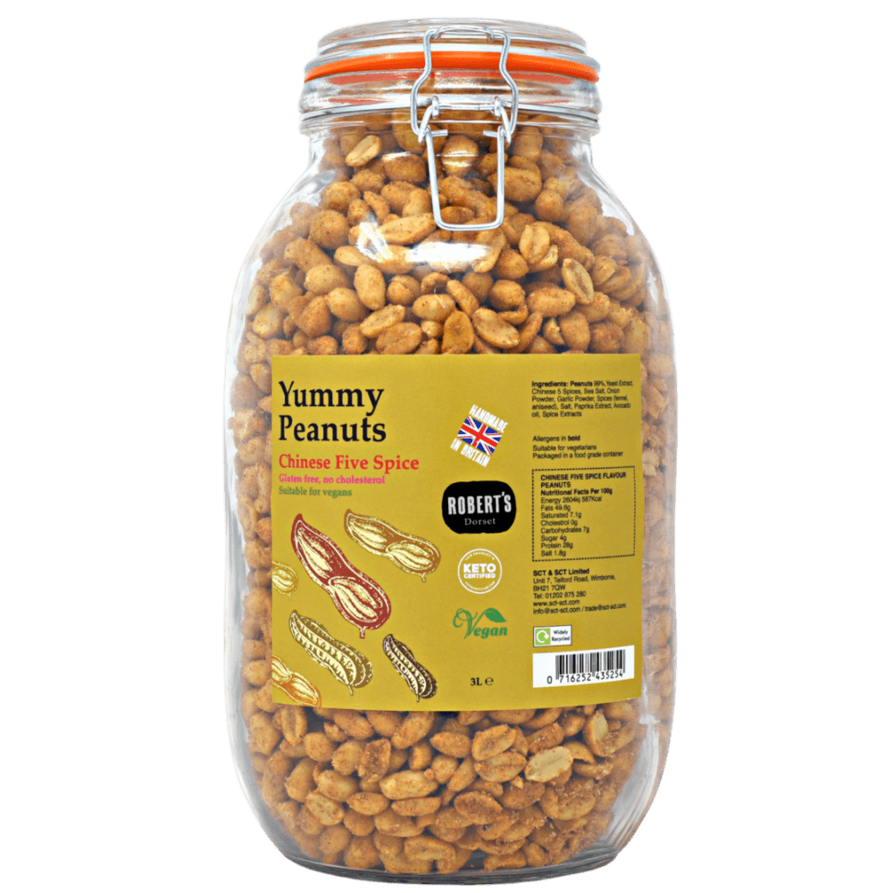 Peanuts_3LJar_Chinese 5 Spice Peanuts_3LJar_Chinese 5 Spice